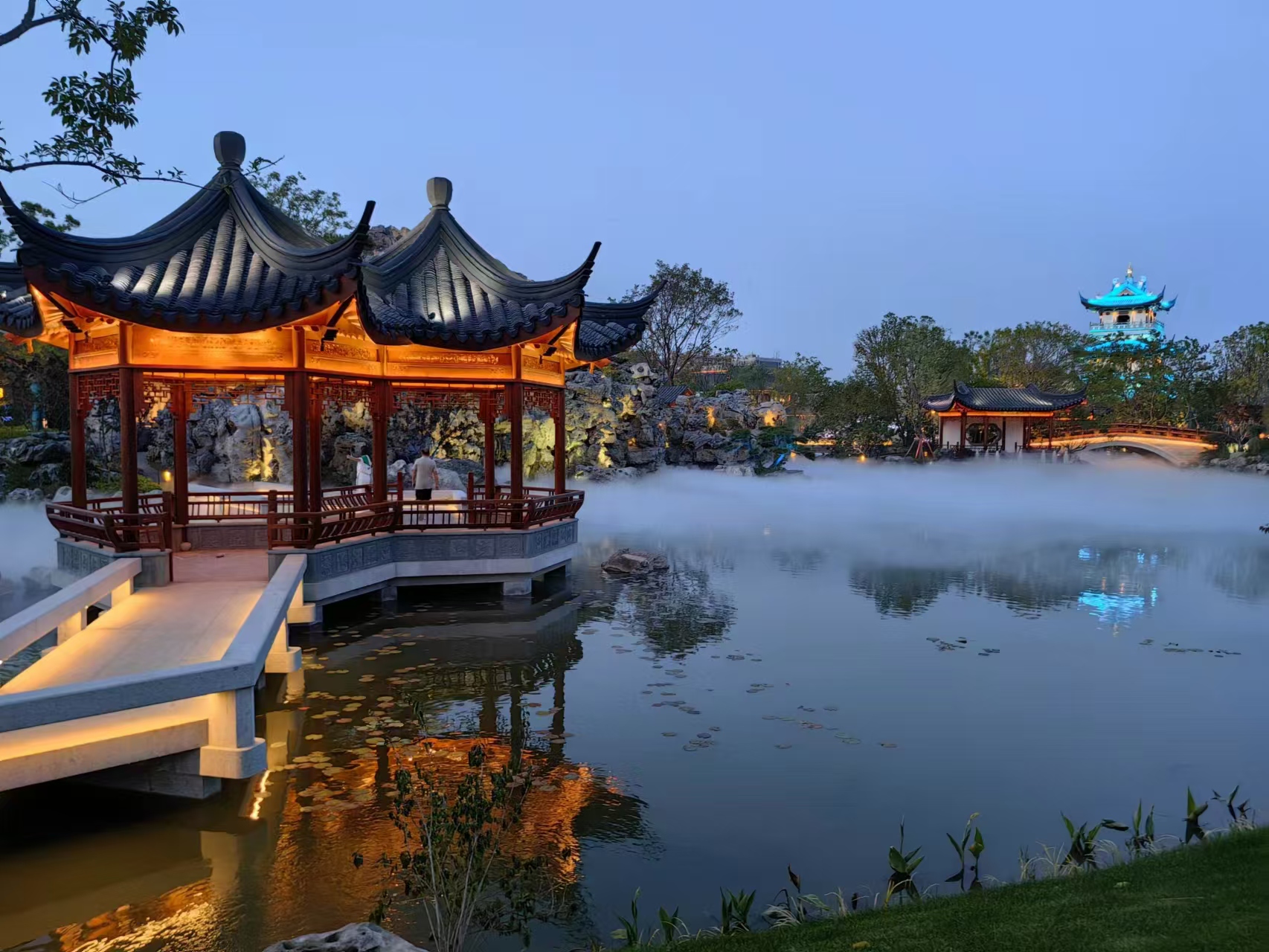 中吴宾馆雾效景观